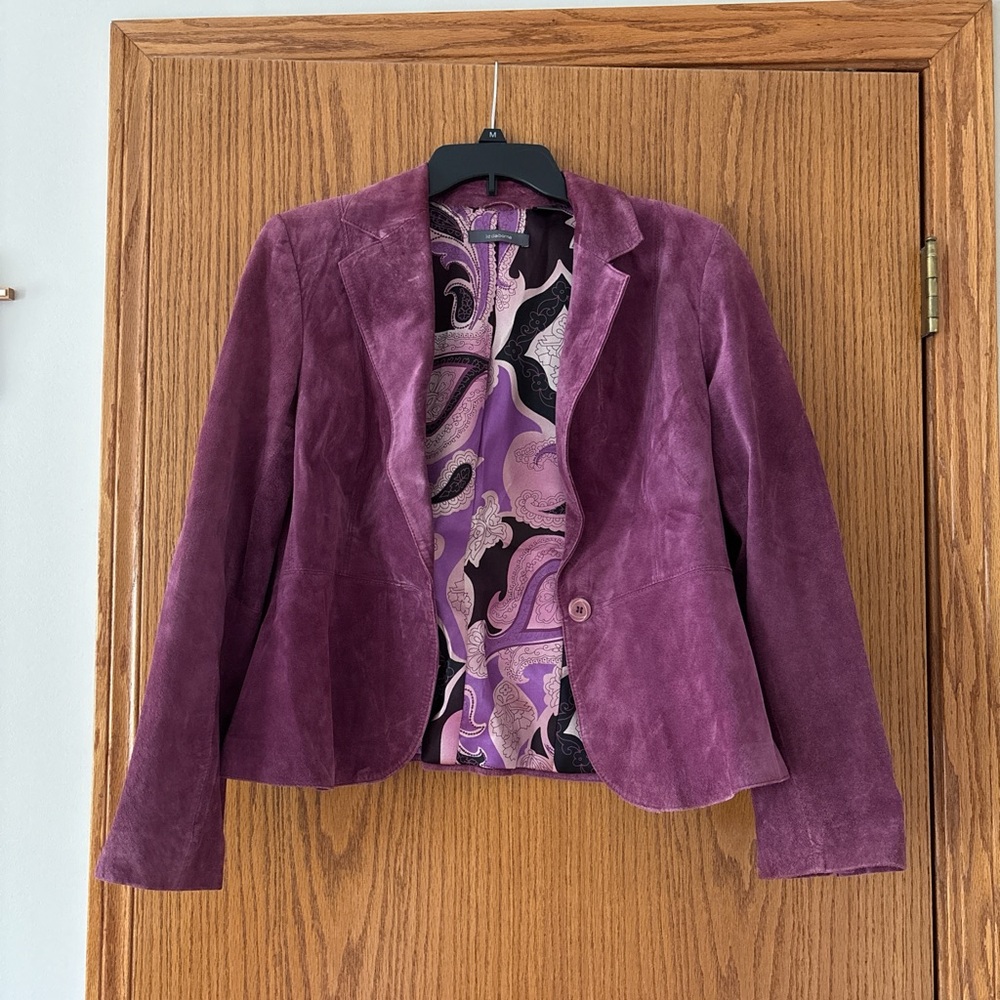 Purple Suede Jacket/Blazer - image 1